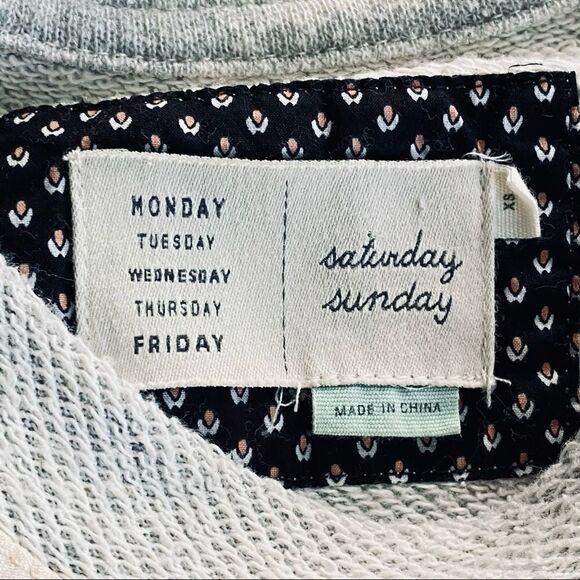 ANTHRO Saturday Sunday Mille Appliqué Sweatshirt - Picture 7 of 8